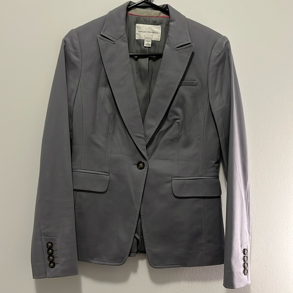 Y2K grey cotton Blazer from Banana Republic size 4, new without tags